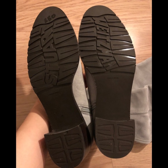 Stuart Weitzman Allserve Suede Boots Grey Size 5.5 - Picture 4 of 4